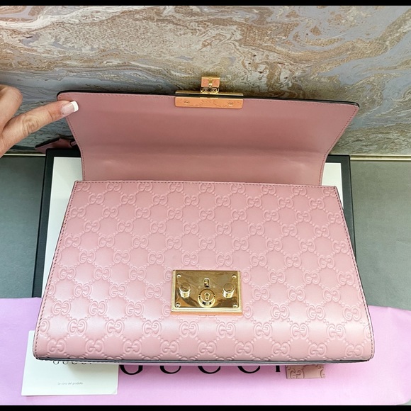 Gucci Guccissima Medium Padlock Chain Shoulder Bag - Picture 8 of 12